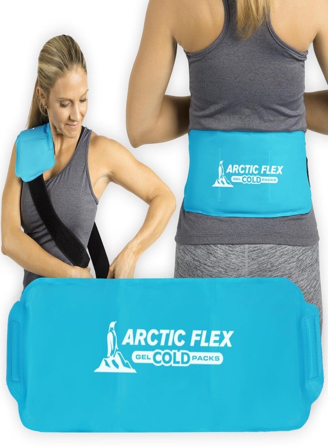 Arctic Flex Reusable Hot & Cold Gel Ice Pack Wrap with Strap - Hot & Cold Therapy Gel Ice Pack Wrap for Injuries, Pain, Shoulder, Knee, Back, Elbow & Foot - Flexible Wrap Around Cold Pack & Compress - Image 1